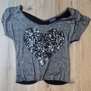 The Clas-ic Silver Sparkle Blouse